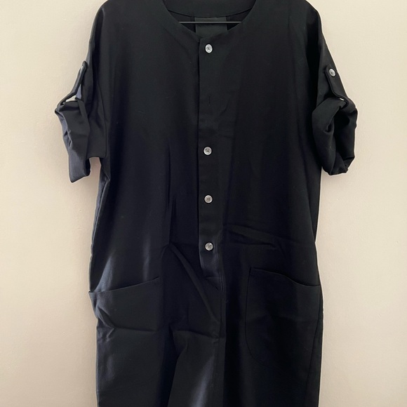 No. 6 Dresses & Skirts - No. 6 Store Wallace Black Wool Patch Pocket Dress with belt/sash size M